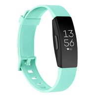 AK Soft TPU Wristbands Compatible with Fitbit Inspire HR/Fitbit Inspire/Fitbit Ace 2 Bands, Sports Waterproof Wristbands for Fitbit Inspire HR Fitness Tracker (Mint Green, Large)