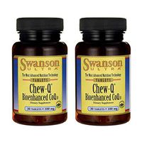 Swanson Chew-Q Bioenhanced Coq10 100 Milligrams 30 Chwbls (2 Pack)