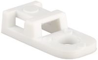 Hellermann Tyton CTAM110C2 Cable Tie Anchor Mount, 0.17" Hole Diameter, 0.2" Max Tie Width, PA66, White (Pack of 100)