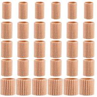 Madholly 30 Pieces Toe Cushion Tube- 3 Different Size Toe Tubes Sleeves 0.75'' Long Fabric Gel Lined Sleeve Protectors for Relieve Toe Pain Protect Corns, Blisters, Calluses, Hammertoes&Fingers
