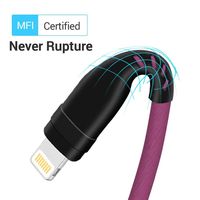 APFEN iPhone Charger Cable 6FT, [Apple MFi Certified] Lightning Cable, Nylon Cloth Braided USB Fast Charging Cord Compatible with iPhone X/Xs Max/XR / 8/8 Plus / 7/7 Plus iPad (3-Pack)