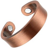 Sisto-X Copper Chrome Gold Plated Magnetic Ring Adjustable Bio Magnet Therapy Ndfeb Design 12
