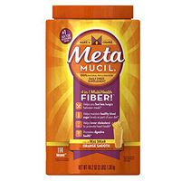 Metamucil Daily Fiber Supplement, Orange Smooth Sugar Psyllium Husk Fiber Powder, 114 Doses