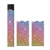 2 Pack - 3M JUUL Skin | JUUL Wrap |JUUL Vinyl | JUUL Sticker | Juul Decal (Pink Glitter, Blue Giltter, Gray Glitter and Rainbow Glitter) (Rainbow Glitter)