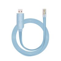 USB Console Cable, USHANLIN USB to RJ45 FTDI Chip Console Cable Male to Male Router Cable (1 Pack, USB to RJ45)