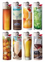 BIC Limited Edition Cheers Series Lighters Set of 8 Lighters