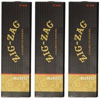 Zig Zag King Size Rolling Paper 3pk, Total 96 Leaves