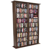 Venture Horizon Media Storage Tower- Tall Double Walnut