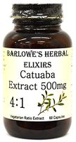 Catuaba Extract 4:1-60 500mg VegiCaps - Stearate Free, Bottled in Glass! Free Shipping on Orders Over $49!