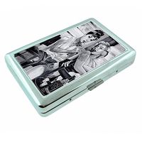 Metal Silver Cigarette Case Vintage Poster D-190 Audrey Hepburn Tattoo Blonde Starlet