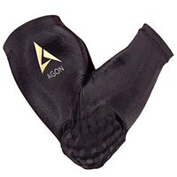 AGON Arm Compression- Single Sleeve with Padding Elbow Brace Support Sports Cooling Arm Sleeves Unisex Sun Block UV Protection Cooler Protective Hands Arm Cover Long Sleeve Skin Protection (Medium)