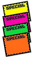 Small Colored Special Single-Sided Sign Cards - 5 1/2"H x 7"W, 100 signs per pack