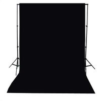 Dacawin Studio 5 ft X 7 ft White Photo Video Photography Studio Fabric Backdrop Background Screen (Black)