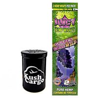 Juicy Jays Grape Hemp Wraps All Natural with KC Pop Top Jar (25 Packs)
