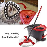 LEANO Durable Washable Soft Spin Mop Refill Home Mop Head Steam Mops