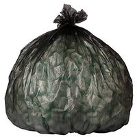 Plasticplace Black 7-10 Gallon Trash Bags, High Density, 24X24, 1000/Case, 8 Microns
