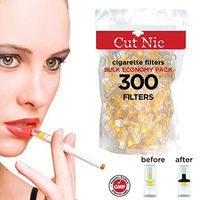 Cut-Nic 4 Hole Disposable Cigarette Filters - Bulk Economy Pack (300 Per Pack) Filter Tips