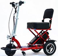 Triaxe Sport Foldable Scooter - Color Metallic Red - 18" Seat Width