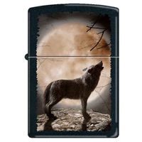 Zippo Wolf Howling to the Moon Lighter