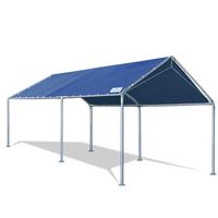 Quictent 10X20'ft Upgraded Heavy Duty Carport Car Canopy Party Tent with Reinforced Steel Cables-Blue