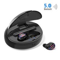 Wireless Earbuds, Bluetooth Headphones 5.0 True Wireless Earbuds, IPX5 Sweatproof in-Ear Mini Bluetooth Headphones with 1500 mAh Charging Case 10 Hrs Talking Time HiFi Sound for Running, Driving