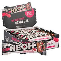 NEOH Raspberry Low Carb Protein & Candy Bar - Low Sugar Keto Snack (1g), 90 cals, 7g Protein - (12-Pack)