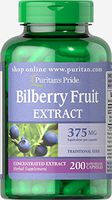 Puritan's Pride Bilberry 375 mg-200 Capsules