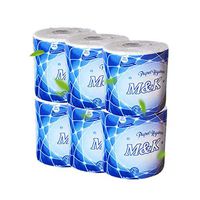 Jentouzz Toilet Paper Tissue Rolls Paper White Paper Towel Roll Hand Towels Napkin Classic Clean Toilet Tissue 3Ply Toilet Paper 6/8/10/12 Rolls (6 Rolls)