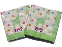 Gartner Studios Baby Animals Cocktail Beverage Paper Napkins | Girraffe | 2 Pkgs | 16 ct Each