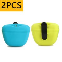 RoyalCare Silicone Dog Treat Pouch-Small Training Bag-Portable Dog Treat Bag for Leash with Magnetic Closure and Waist Clip-for Homemade Treats-100% FDA Certified Food Grade Silicone & BPA Free