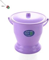 Portable Urinal Potty Plastic Thickening Children's Potty Urinal Home Men and Women with Cover Adult Bedroom Urinal Urine Bucket Purple-Purple