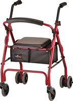 NOVA Cruiser Classic Rollator Walker, Red
