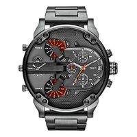 Men's Watche Luxury Fashion Stainless Steel Leather Sport Casual and Business Multifunctional Chronograph Analog Quartz Wrist Watch with Large Dial DZ Watch Waterproof Watch