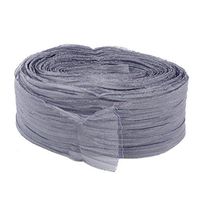 uxcell Organza Home DIY Handmade Sewing Headband Gift Wrapping Ribbon 4cm Width Dark Gray