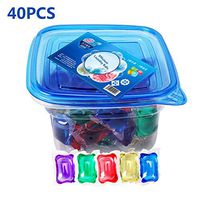 Supicity Portable Laundry Ball Gel Beads, Detergent Laundry Gel Bead Capsules Travel Washing, Eco-Friendly Washer Detergent Clean Clothes Washing Liquid