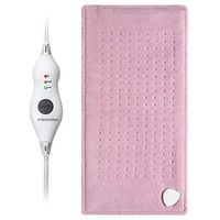 Electric Heating Pad, Extra Large Heat Therapy Wrap for Back, Auto Shut Off Back, Abdomen, Cramps, Stiff Joint, Legs, Pain Relief, 12" X 24", 3 Heat Levels, Dry/Moist with Auto Shut Off - Pink