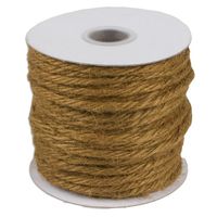 3.5"mm X 25 Yards Burlap Jute Rope Twine - Choose from 8 Colors (Sable)