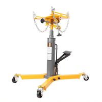 GZYF 1100LBS 2 Stage Hydraulic Transmission Jack w/ 360 Degree Swivel Wheels Telescopic Lift Hoist