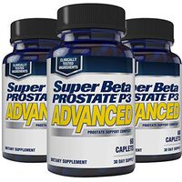 Super Beta Prostate P3 Advanced Prostate Supplement for Men – Reduce Bathroom Trips, Promote Sleep, Support Urinary Health & Bladder Emptying. Beta-Sitosterol, not Saw Palmetto. (180 Caplets, 3-Pack)