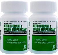 Mucus DM Expectorant Cough Suppressant 120 Caplets Generic Mucinex DM Cough