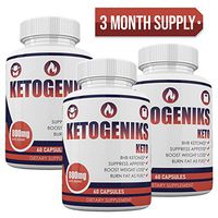 Ketogeniks - Advanced Weight Loss with Metobolic Ketosis Support - 60 Capsules - 3 Month Supply