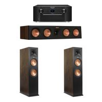 Klipsch Walnut 3.0 System with 2 RP-280FA Tower Speakers, 1 RP-450C Center Speaker, 1 SR7011 A/V Receiver