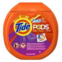 Tide 50978CT Detergent Pods, Spring Meadow Scent, 72 Pods/Pack, 4 Packs/Carton