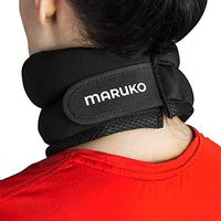 Maruko Neck Support Brace - Cervical Collar - Soft Neck Support Relieves Pressure in Spine - Wraps Aligns Stabilizes Vertebrae - Can Be Used During Sleep-Airplane Trave Nap (L) (L)