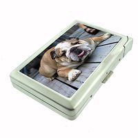 Dog Bulldog 02 Cigarette Case w Built In Lighter