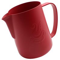 Dianoo Espresso Steaming Pitcher, Espresso Milk Frothing Pitcher Stainless steel, Coffee jug, Latte Art Cup 20 OZ (600ML) Red