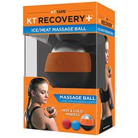 KT TAPE Recovery+ Ice/Heat Massage Ball, Muscle Pain & Stress Relief, HSA/FSA Approved, Therapeutic Roller, Black/Orange, Small 814179022226