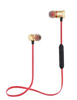 Jave Bluetooth Headphones Wireless Sports Earbuds Sweatproof Headset Magnetic Attraction Stereo Earphones for Running Workout Gym Noise Cancelling (MGold)