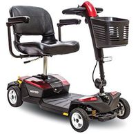 Pride Mobility - Go-Go LX with CTS Suspension - Travel Scooter - 4-Wheel - Red