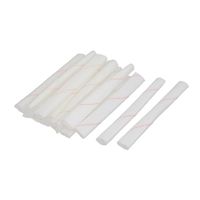 uxcell 20 Pcs 10cm 8mm Diameter PVC Fiberglass Insulating Sleeving Tube Sleeve